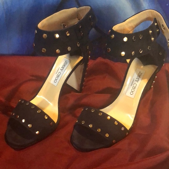 Jimmy Choi Navel blue with gold studs. Adorable - Picture 1 of 5